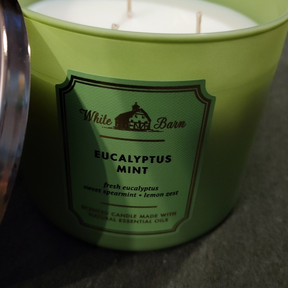 NEW! BBW 3 Wick Candle (Eucalyptus Mint) - Picture 3 of 4